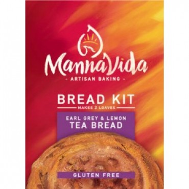 Mannavida Gluten Free Earl Grey & Lemon Bread Kit 445g